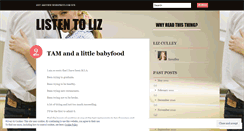 Desktop Screenshot of listentolizinsf.wordpress.com