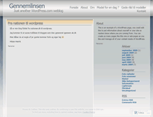 Tablet Screenshot of gennemlinsen.wordpress.com