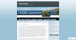 Desktop Screenshot of cefaluvacations.wordpress.com