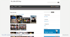 Desktop Screenshot of mylittlegiftshop.wordpress.com
