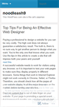Mobile Screenshot of noodleash9.wordpress.com