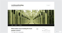 Desktop Screenshot of continuumhosting.wordpress.com