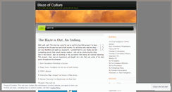 Desktop Screenshot of blazeofculture.wordpress.com