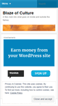 Mobile Screenshot of blazeofculture.wordpress.com