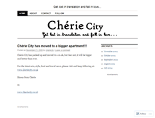 Tablet Screenshot of cheriecity.wordpress.com