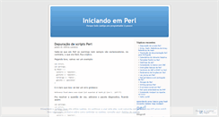 Desktop Screenshot of iniciandoemperl.wordpress.com