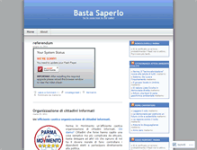 Tablet Screenshot of bastasaperlo.wordpress.com