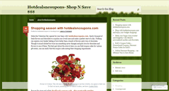 Desktop Screenshot of hotdealsncoupon.wordpress.com