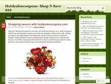 Tablet Screenshot of hotdealsncoupon.wordpress.com