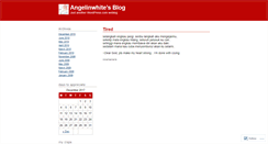 Desktop Screenshot of angelinwhite.wordpress.com