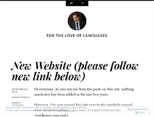 Tablet Screenshot of fortheloveoflanguages.wordpress.com