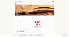 Desktop Screenshot of fortheloveofthebook.wordpress.com