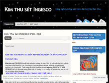 Tablet Screenshot of ingesco.wordpress.com