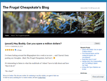 Tablet Screenshot of frugalcheapskate.wordpress.com