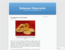 Tablet Screenshot of delshipwrecks.wordpress.com