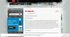 Desktop Screenshot of iamdisappear.wordpress.com