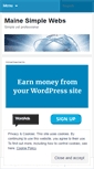 Mobile Screenshot of mainesimplewebs.wordpress.com