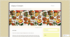 Desktop Screenshot of dapurkosan.wordpress.com