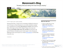 Tablet Screenshot of marannook.wordpress.com