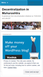 Mobile Screenshot of maharashtradecentralization.wordpress.com