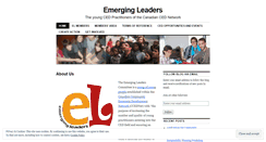 Desktop Screenshot of emergingleadersccednet.wordpress.com