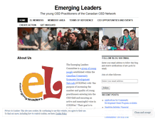 Tablet Screenshot of emergingleadersccednet.wordpress.com