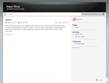 Tablet Screenshot of jonasnivar.wordpress.com