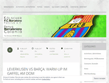 Tablet Screenshot of koelscherfcbarcelona.wordpress.com