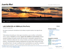Tablet Screenshot of juanitamari.wordpress.com