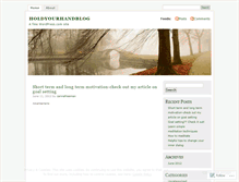 Tablet Screenshot of holdyourhandblog.wordpress.com