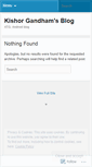 Mobile Screenshot of kishorgandham.wordpress.com