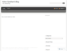 Tablet Screenshot of kishorgandham.wordpress.com