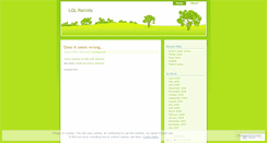 Desktop Screenshot of lolparrots.wordpress.com