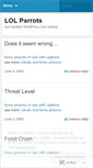 Mobile Screenshot of lolparrots.wordpress.com