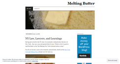 Desktop Screenshot of meltingbutter.wordpress.com