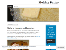 Tablet Screenshot of meltingbutter.wordpress.com