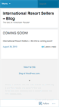 Mobile Screenshot of internationalresortsellers.wordpress.com