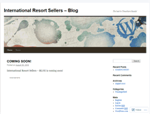 Tablet Screenshot of internationalresortsellers.wordpress.com