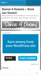 Mobile Screenshot of dance4oceans.wordpress.com