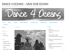 Tablet Screenshot of dance4oceans.wordpress.com