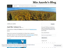 Tablet Screenshot of mianzola.wordpress.com