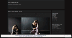 Desktop Screenshot of gottakeepsmiling.wordpress.com