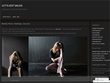 Tablet Screenshot of gottakeepsmiling.wordpress.com