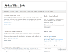 Tablet Screenshot of foodnfitnessjunky.wordpress.com