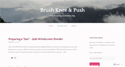 Desktop Screenshot of brushknee.wordpress.com