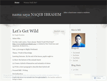 Tablet Screenshot of naqibibrahim.wordpress.com