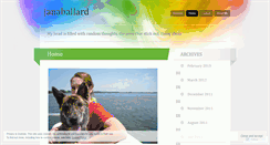 Desktop Screenshot of janaballard.wordpress.com