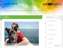 Tablet Screenshot of janaballard.wordpress.com