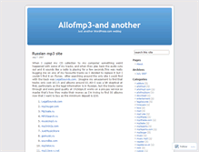 Tablet Screenshot of aboutrump3site.wordpress.com