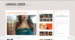 Desktop Screenshot of larissaloden.wordpress.com